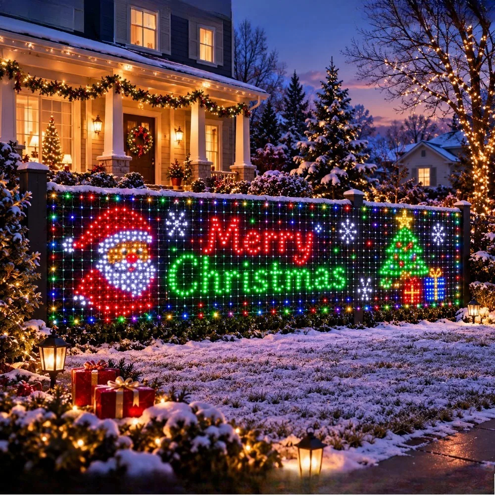 Set di luci a rete natalizie f - Lighting Christmas Decor recensione e prezzo