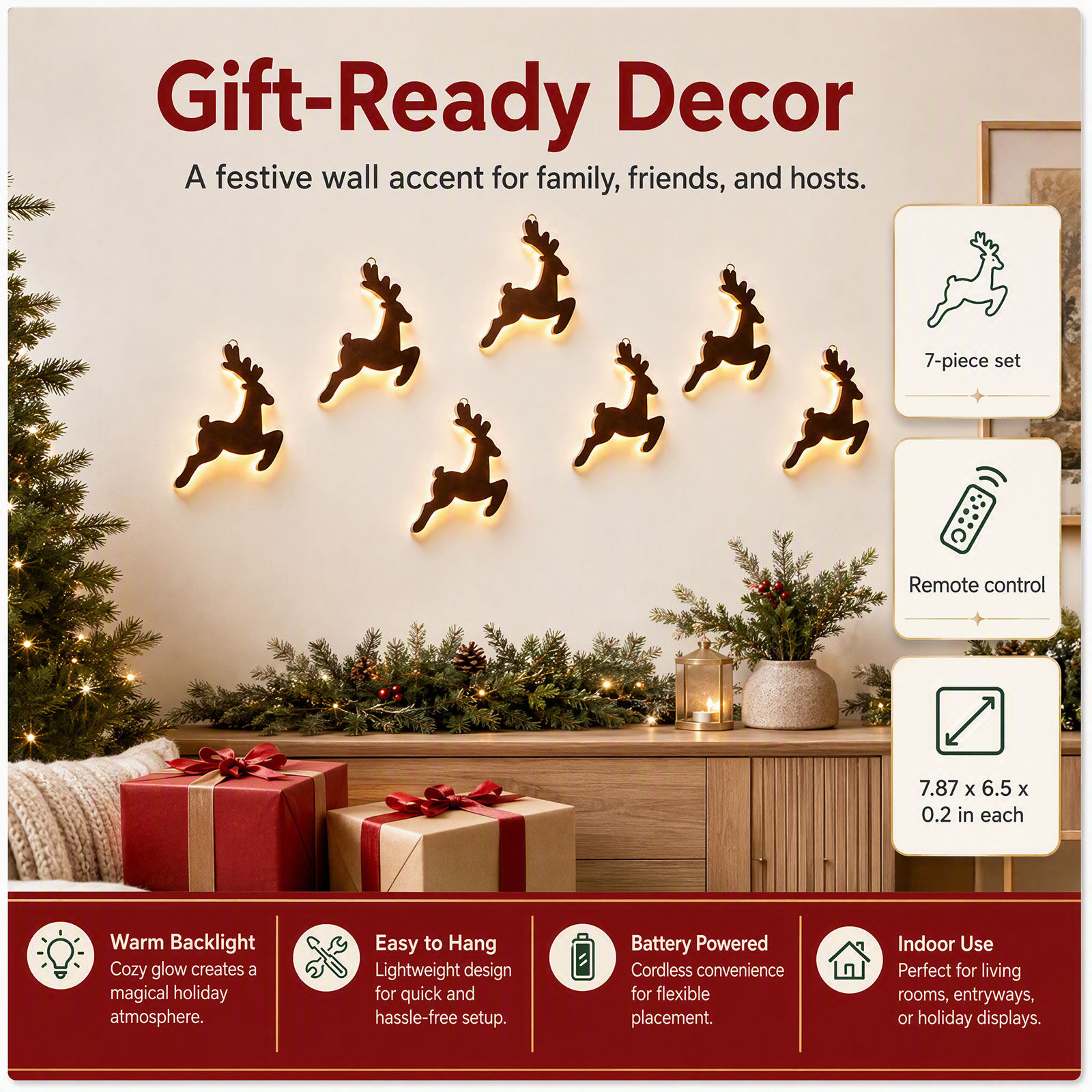 Set da 7 pezzi di decorazioni  - Up Lighting Decor recensione e prezzo