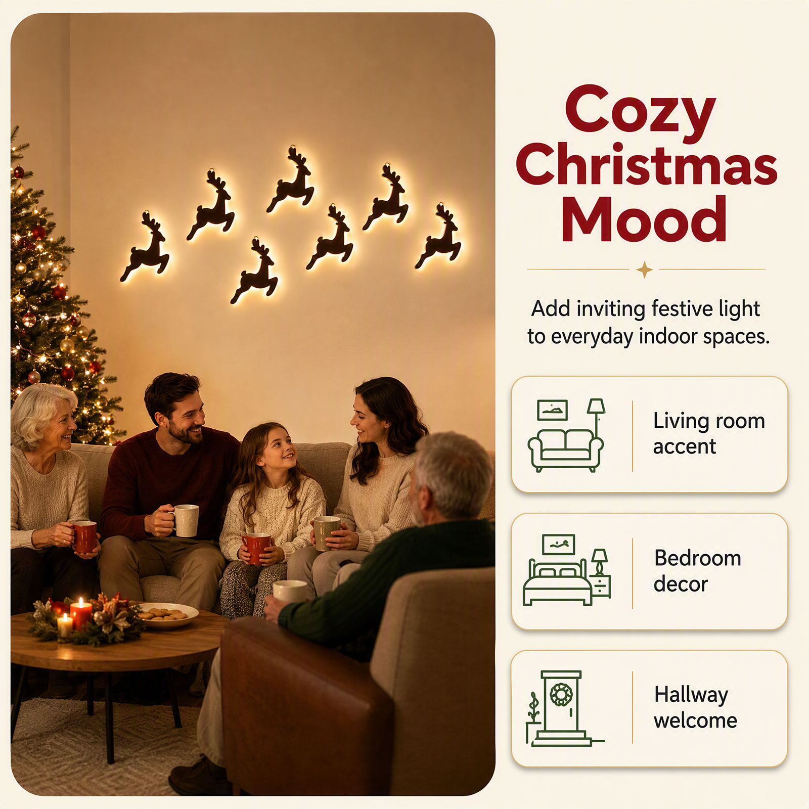 7 pezzi di decorazioni nataliz - Up Lighting Decor recensione e prezzo
